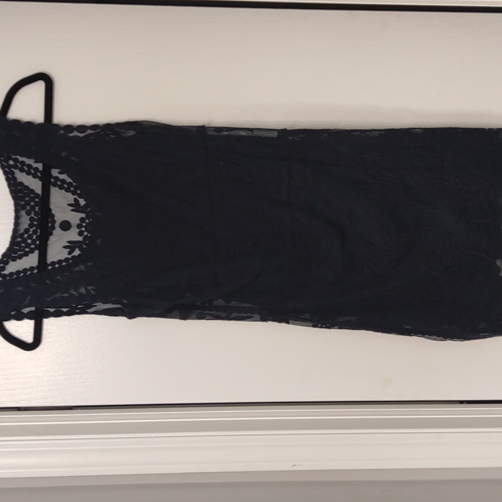 Navy blue lace dress